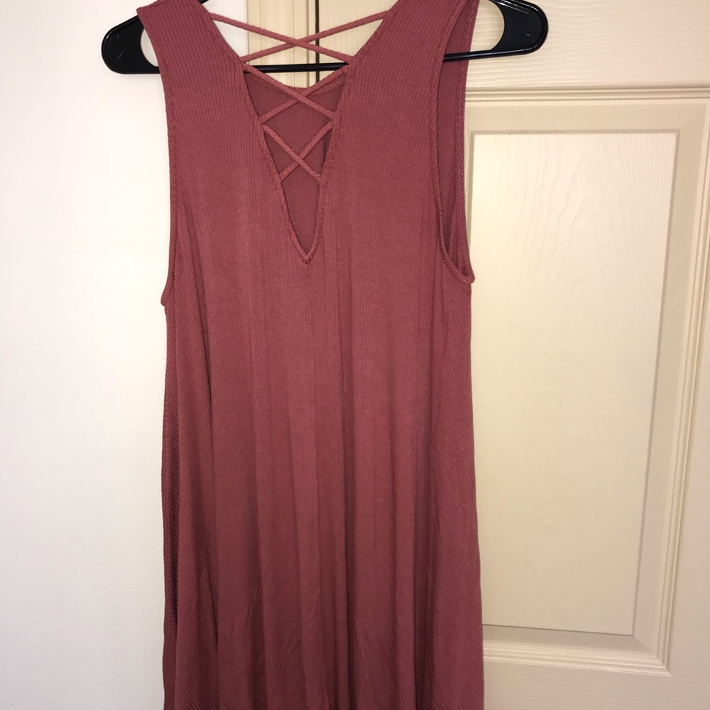 dark pink dress
